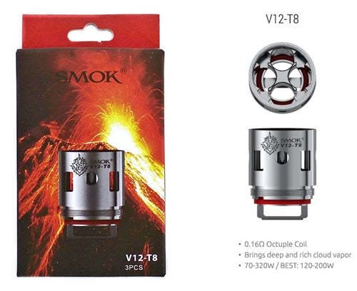 Smok - V12- T8 Coil Atomizer 0.16Ω 3pk
