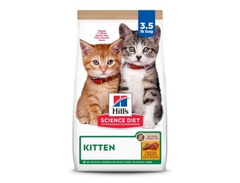 Hill's - Premium Cat Food Science Diet Chicken & Brown Rice 3.5lbs Kitten