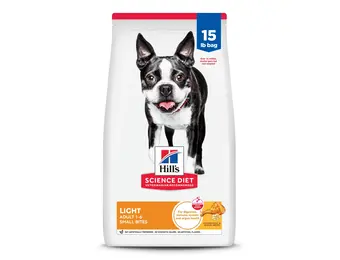 Hill's - Premium Dog Food Science Diet Chicken Meal & Barley 15lbs Adult 1-6 Yrs Light Small Bites