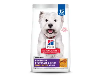 Hill's - Premium Dog Food Science Diet Chicken & Barley 15lbs Sensitive Stomach & Skin Adult Small Bites