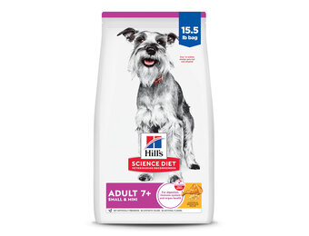 Hill's - Premium Dog Food Science Diet Chicken & Brown Rice 15.5lbs Small & Mini Adult 7+ Yrs