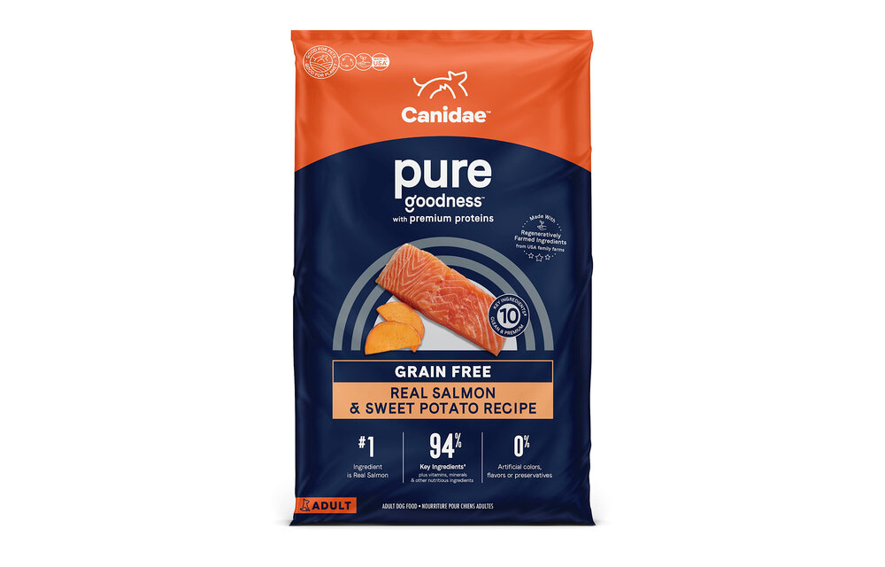 Canidae - Premium Dog Food Real Salmon & Sweet Potato Recipe 12lbs Adult
