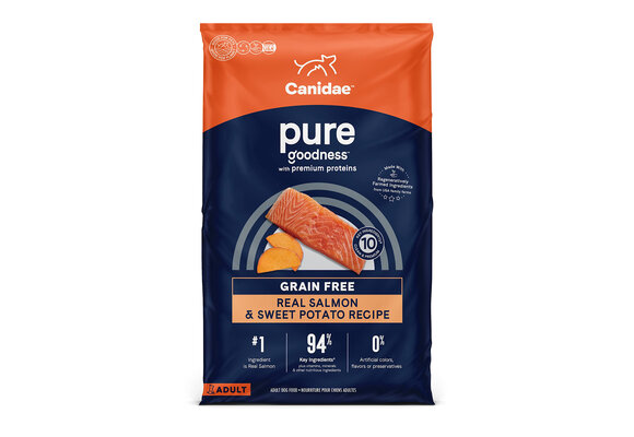 Canidae - Premium Dog Food Real Salmon & Sweet Potato Recipe 12lbs Adult