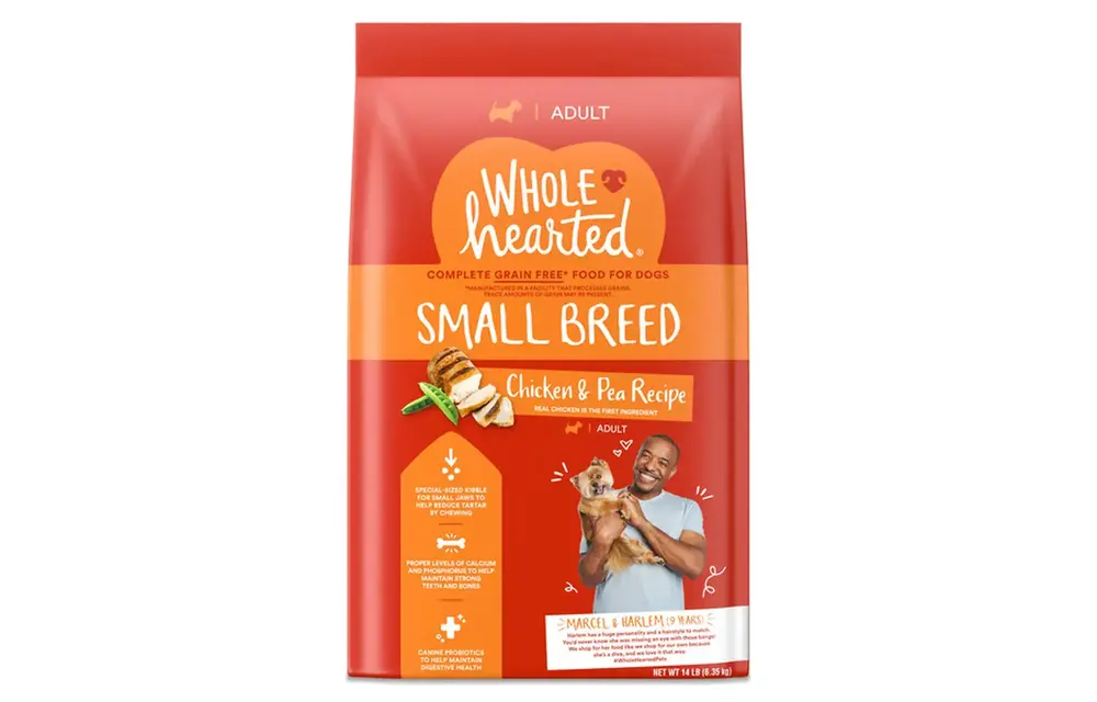 Whole Hearted - Premium Dog Food Chicken & Pea Recipe 14lbs Small Breed Adult