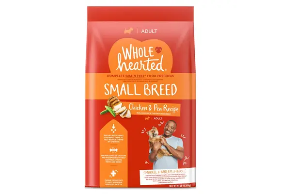 Whole Hearted - Premium Dog Food Chicken & Pea Recipe 14lbs Small Breed Adult