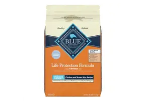 Blue Buffalo - Natural Dog Food Chicken & Brown Rice Recipe 30lbs Large Breed Adult