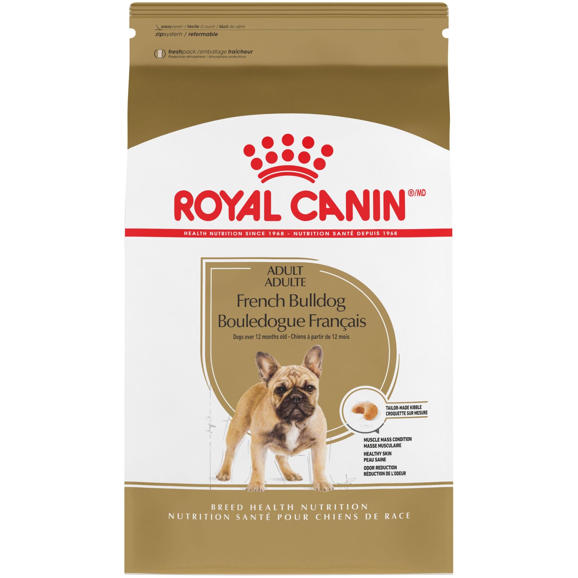 Royal Canin - Premium Dog Food 30lbs Adult French Bulldog 12+ Months