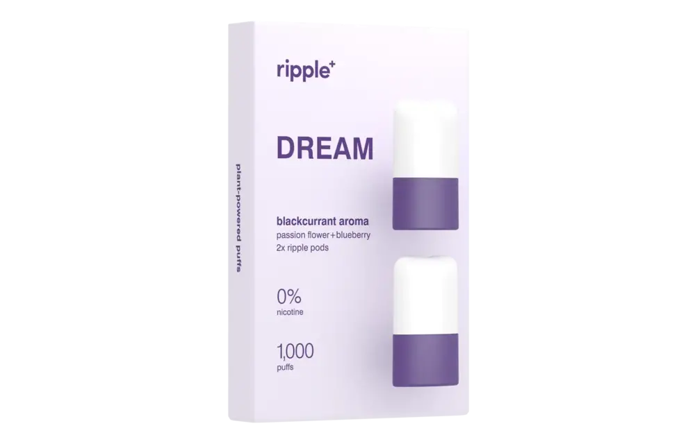 Ripple - Pods NEW Version 2 Aroma Flavor No Nicotine 1000 Puffs 2pk