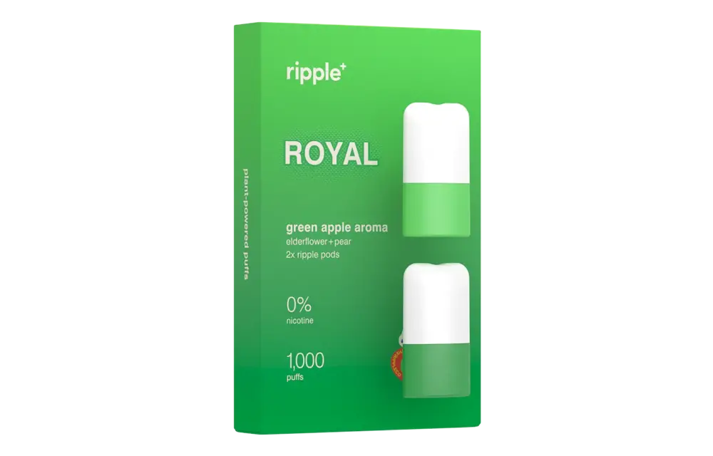 Ripple - Pods NEW Version 2 Aroma Flavor No Nicotine 1000 Puffs 2pk