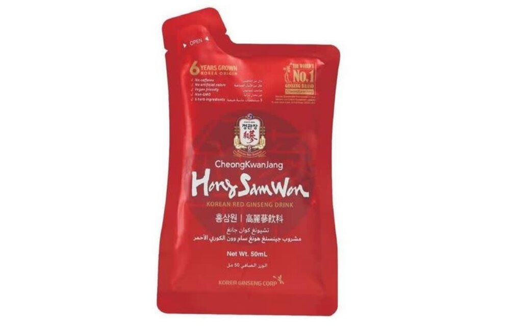 Hong Sam Won - Korean Red  Ginseng Herbal Drink 1.69oz 50mL 1ct