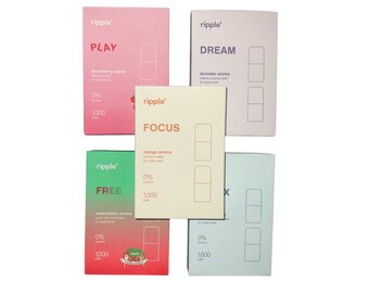 Ripple - Pods Aroma Flavor No Nicotine 1000 Puffs 2pk Version 1