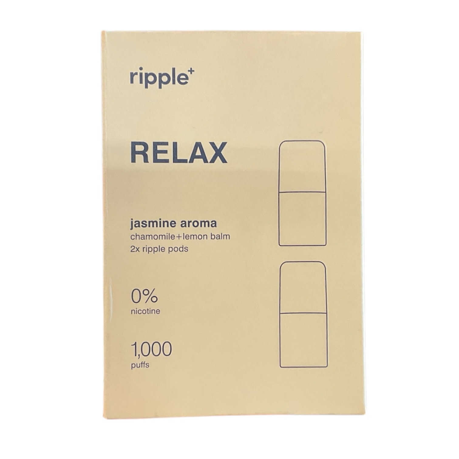 Ripple - Pods Aroma Flavor No Nicotine 1000 Puffs 2pk Version 1