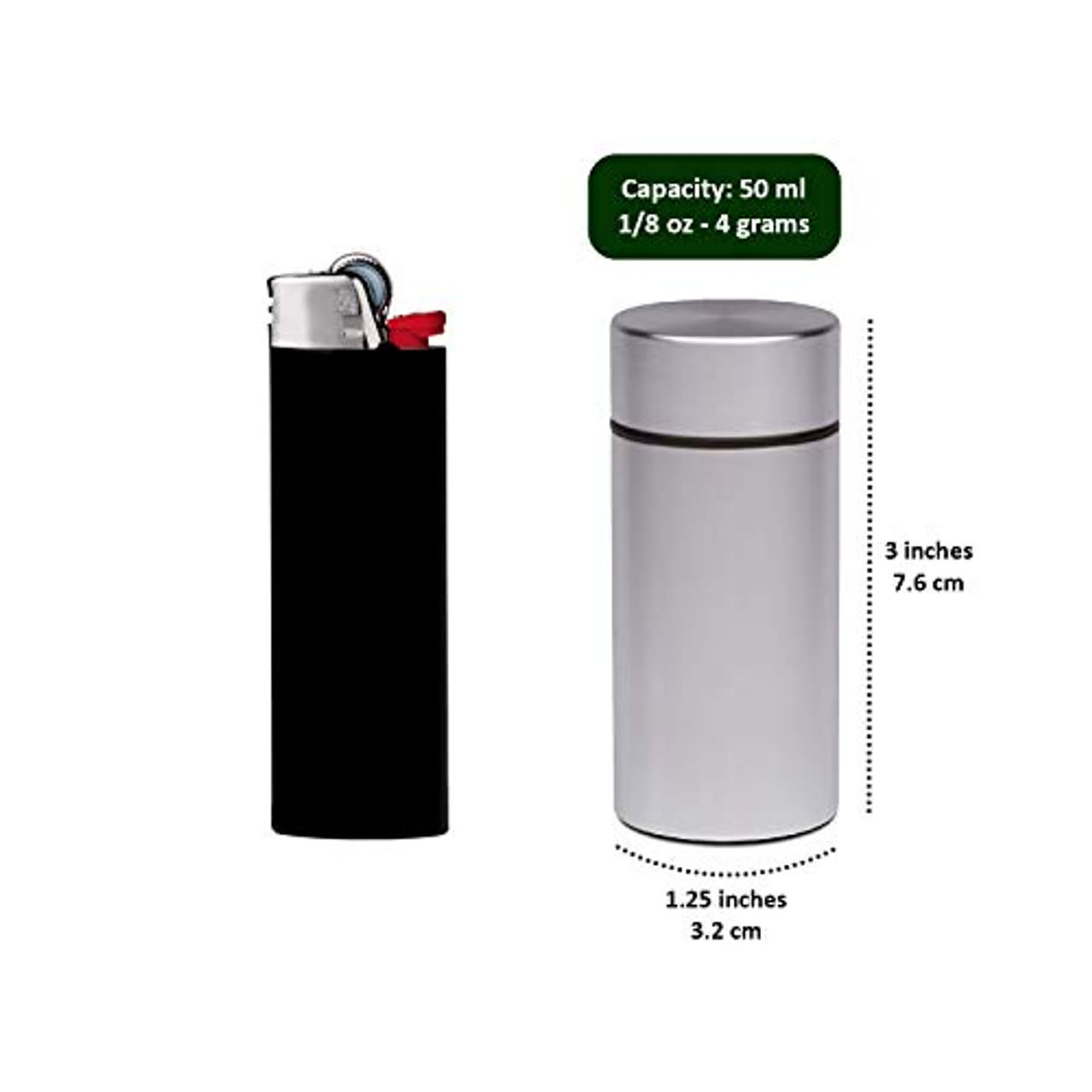 TGR -  Stainless Steel Stash Jar 3" Mini