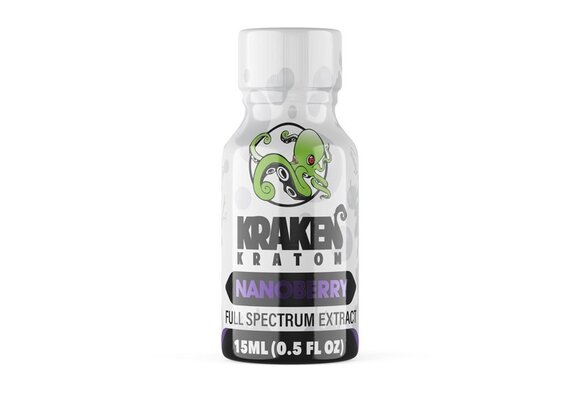 Kraken Kratom - Kratom Extract Shot Nanoberry Full Spectrum 15ml
