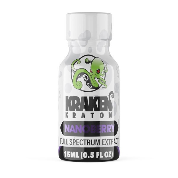 Kraken Kratom - Kratom Extract Shot Nanoberry Full Spectrum 15ml
