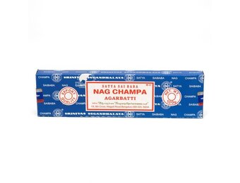 Satya  - Aroma Incense Sticks 100g Nag Champa (Blue Box)
