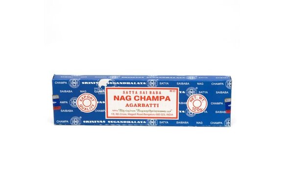 Satya  - Aroma Incense Sticks 100g Nag Champa (Blue Box)