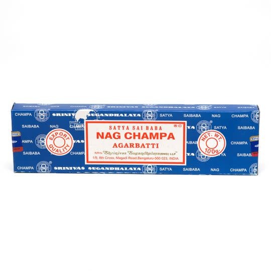 Satya  - Aroma Incense Sticks 100g Nag Champa (Blue Box)