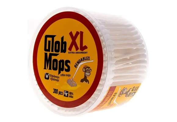 Glob Mops - 100% Cotton Swabs XL Bendables 300ct