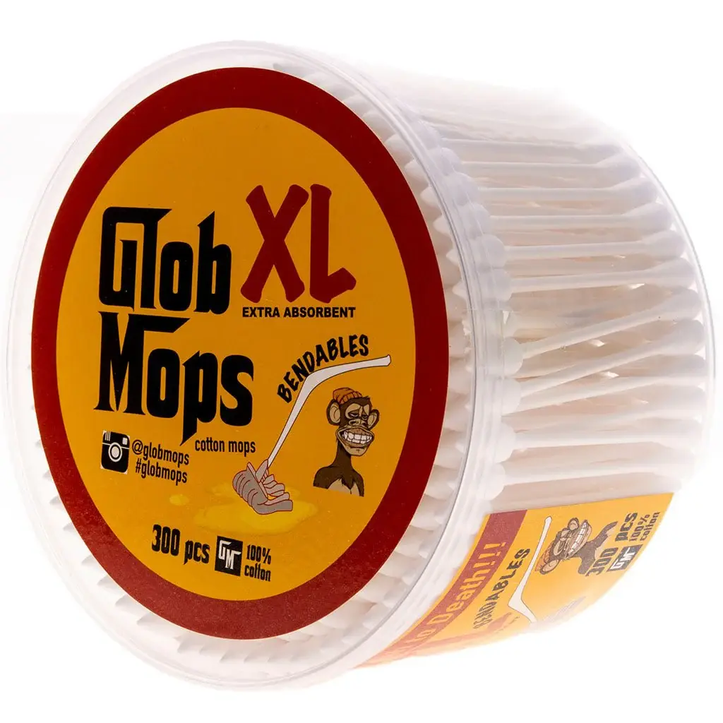 Glob Mops - 100% Cotton Swabs XL Bendables 300ct