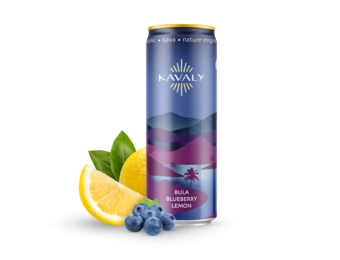 Kavaly - Kava Seltzer Bula Blueberry Lemon 500mg