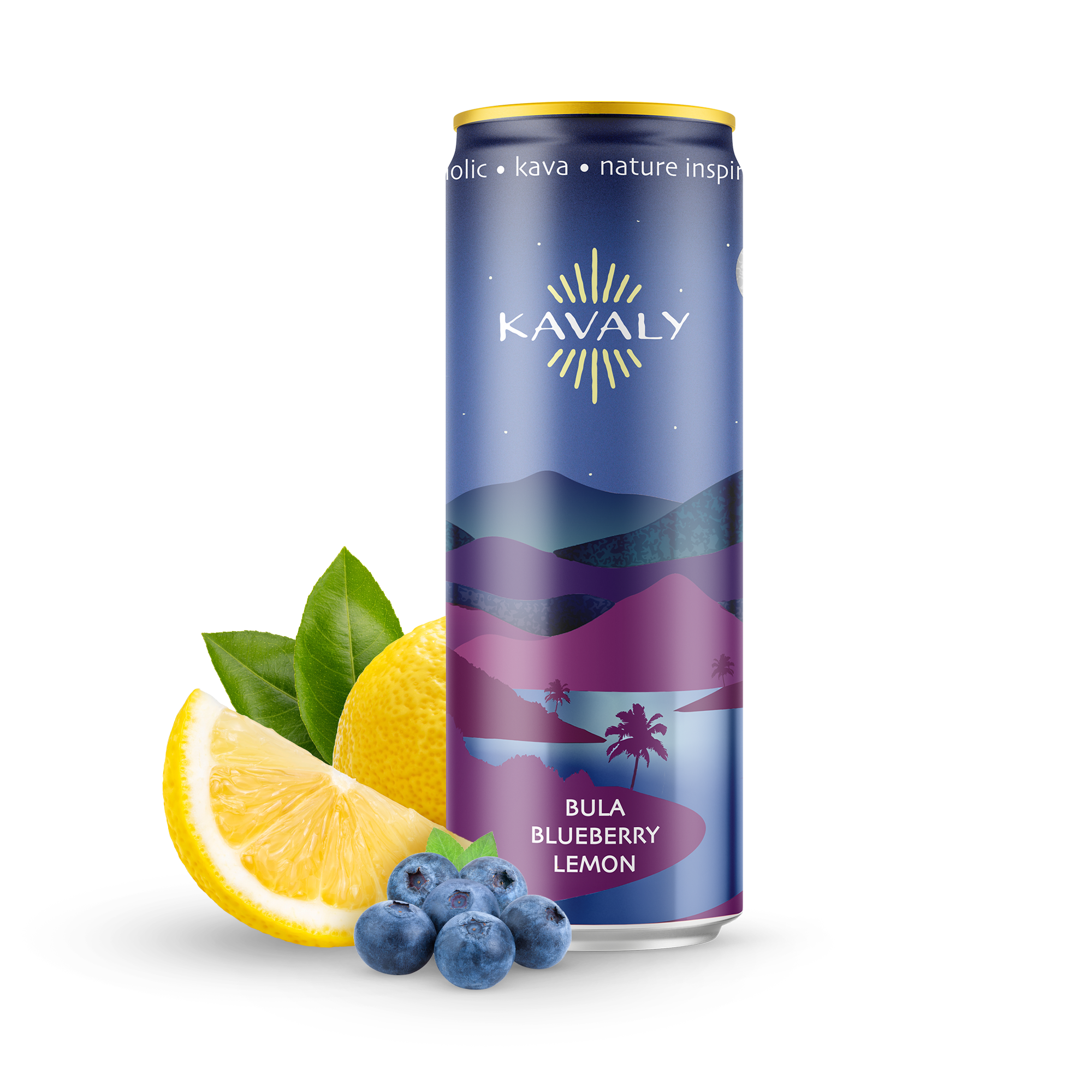 Kavaly - Kava Seltzer Bula Blueberry Lemon 500mg