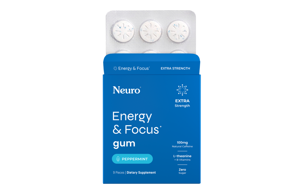 Neuro - Gum Energy & Focus Extra Strength 9ct Peppermint