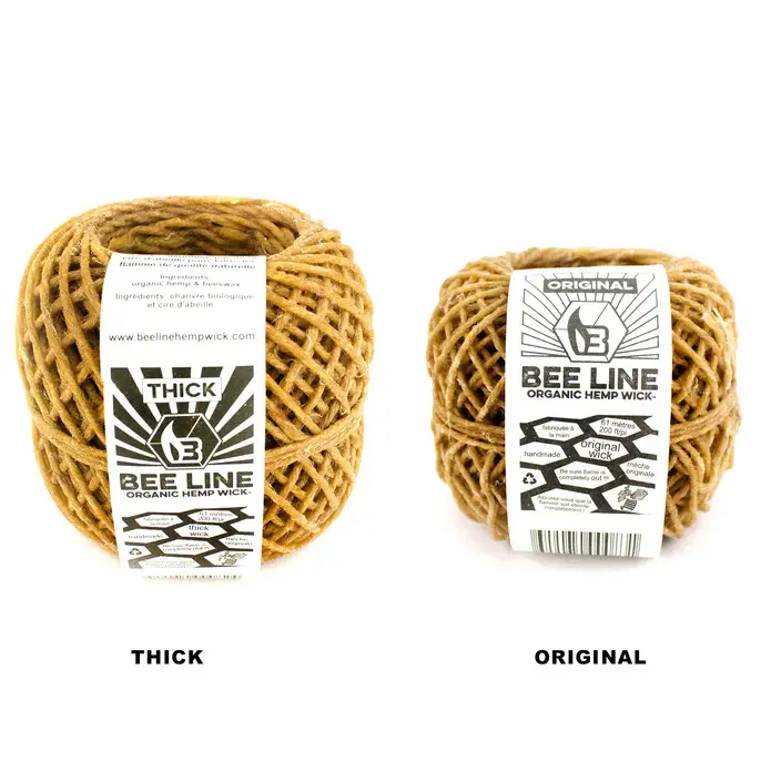 Bee Line - Hemp Wick Organic 200ft