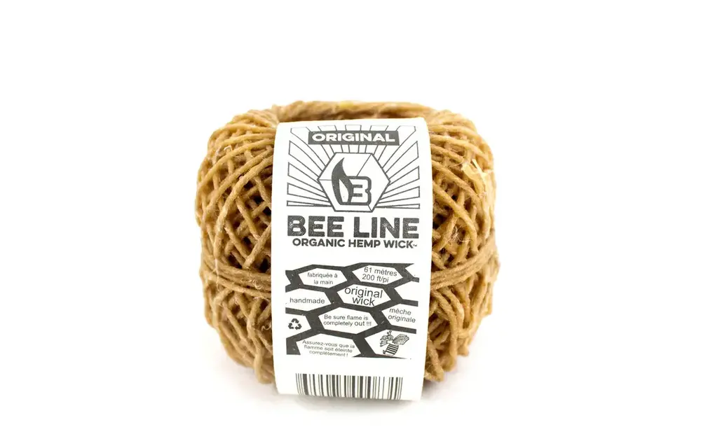 Bee Line - Hemp Wick Organic 200ft