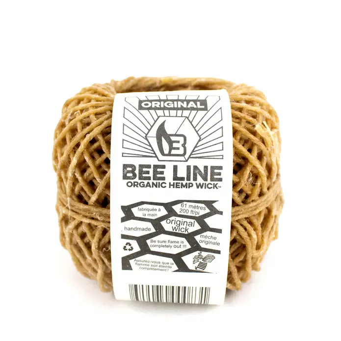 Bee Line - Hemp Wick Organic 200ft