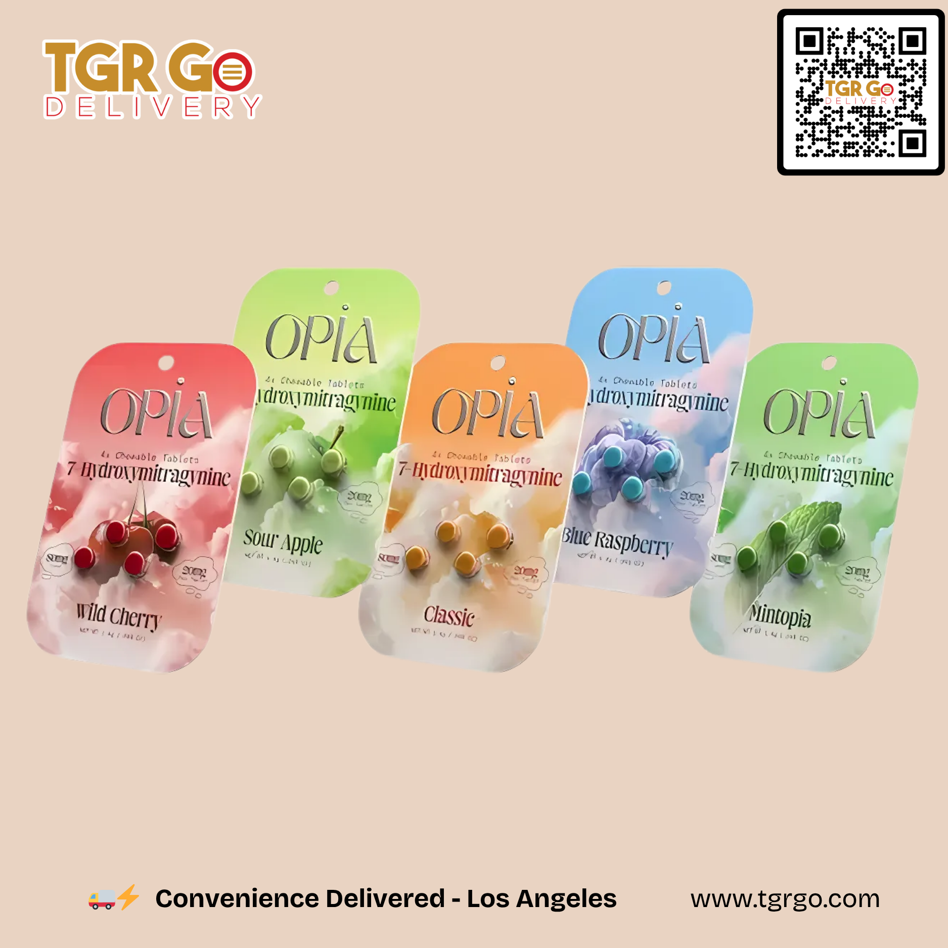 Opia - 7-Oh Kratom Chewable Tablet 4ct 80mg