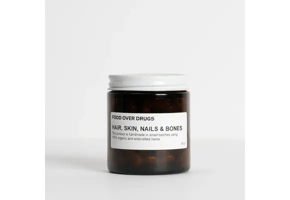 Food Over Drugs - Supplement Capsules Hair, Skin, Nails & Bones 60ct