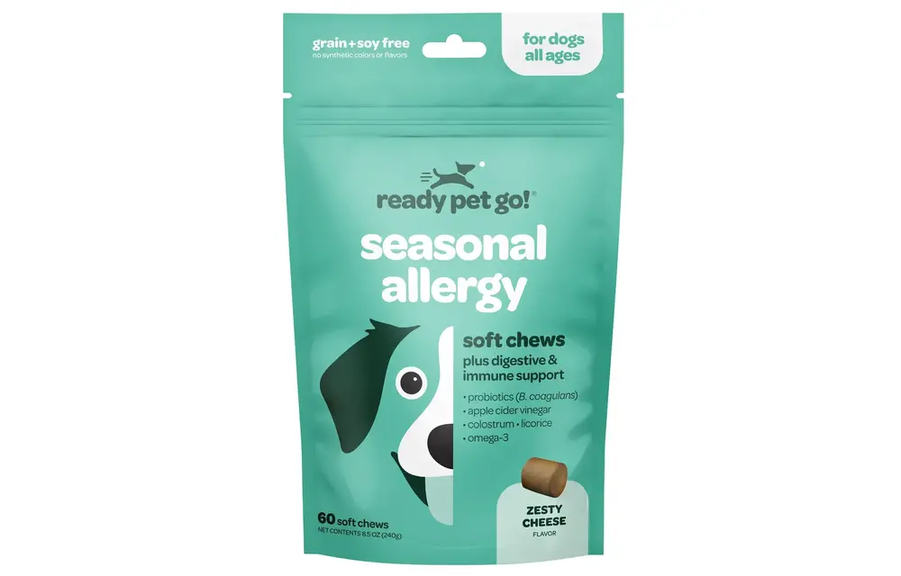 Ready Pet Go! - Dog Soft Chews Seasonal Allergy 60ct Zesty Cheese