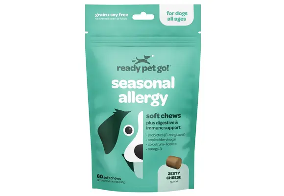 Ready Pet Go! - Dog Soft Chews Seasonal Allergy 60ct Zesty Cheese