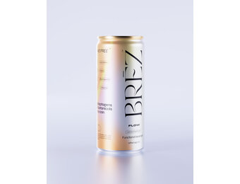 Brez – Functional Mushroom Seltzer 12oz Lemon Elderflower FLOW