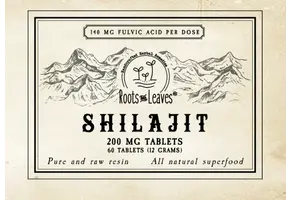 Roots and Leaves - Pure Shilajit Tablets 200mg 60ct