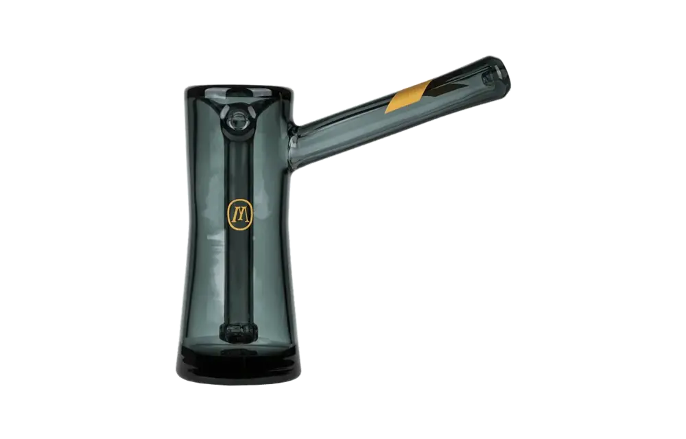 Marley Natural - Glass Bubbler Smoked Gold Stripe