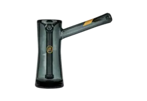 Marley Natural - Glass Bubbler Smoked Gold Stripe 4.5"