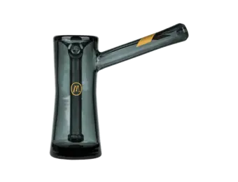 Marley Natural - Glass Bubbler Smoked Gold Stripe 4.5"