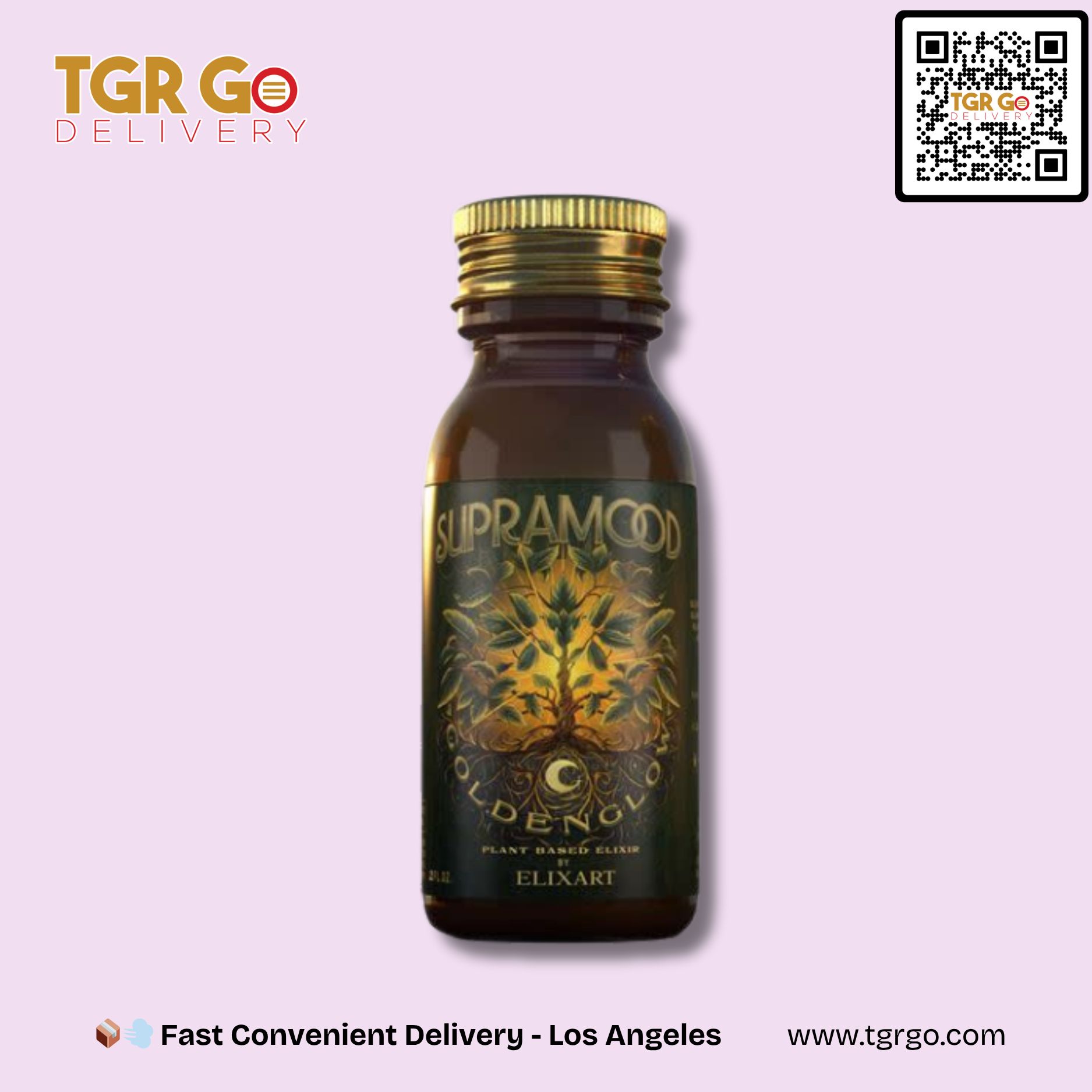 Golden Glow - Kratom Kava Liquid Elixir Supramood 2oz