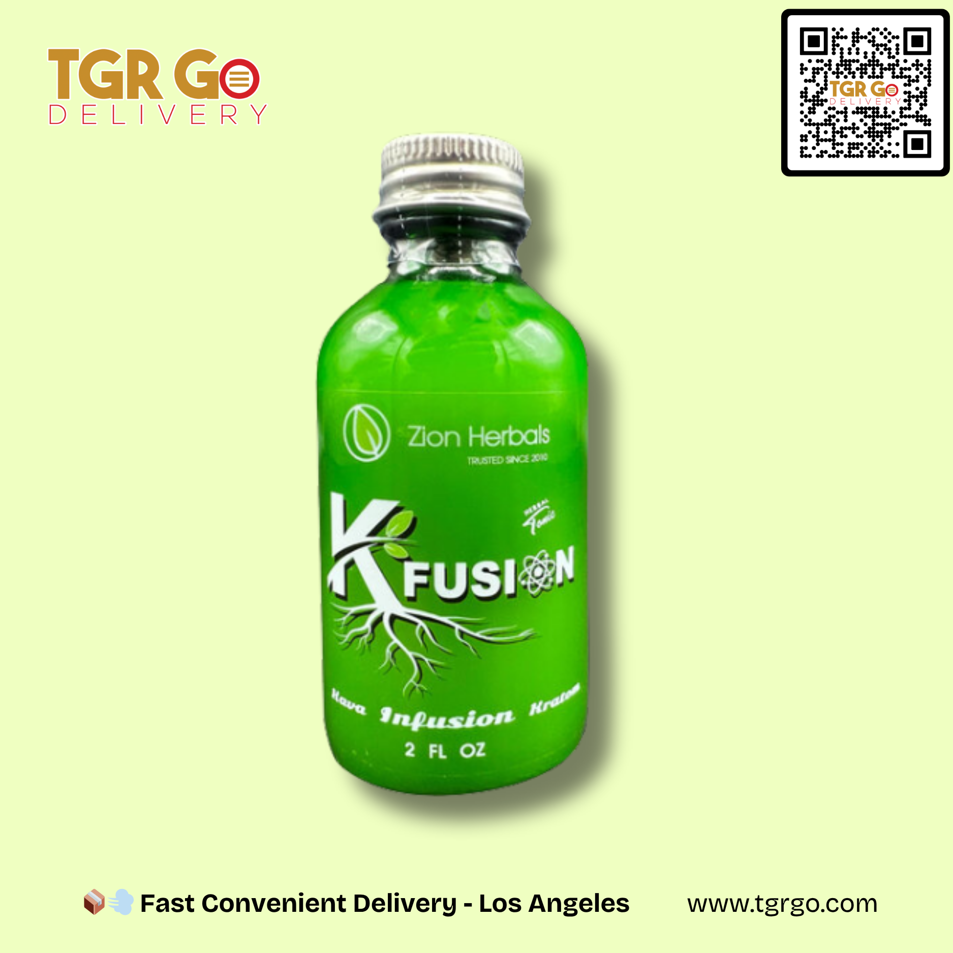 Zion Herbals - Kava Kratom Liquid Shot KFusion 2oz