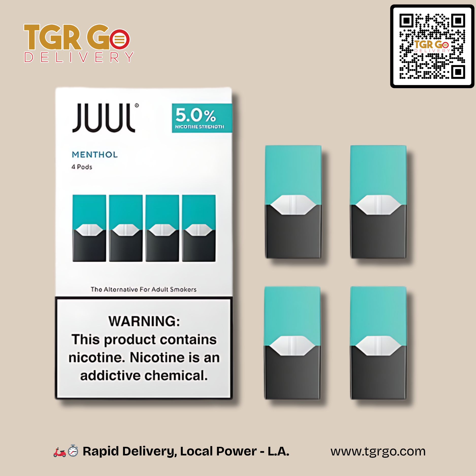 JUUL - Pods Menthol 3% 4pk