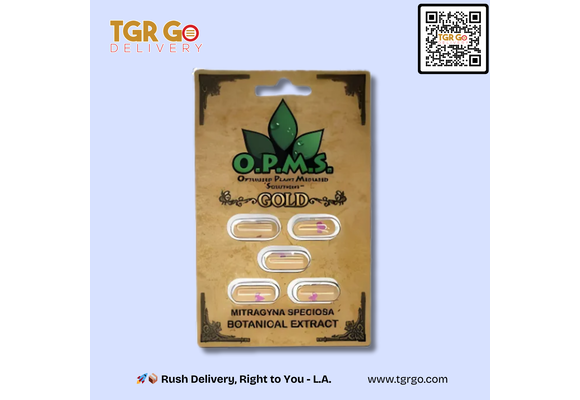 OPMS - Kratom Extract Capsules Gold 5ct