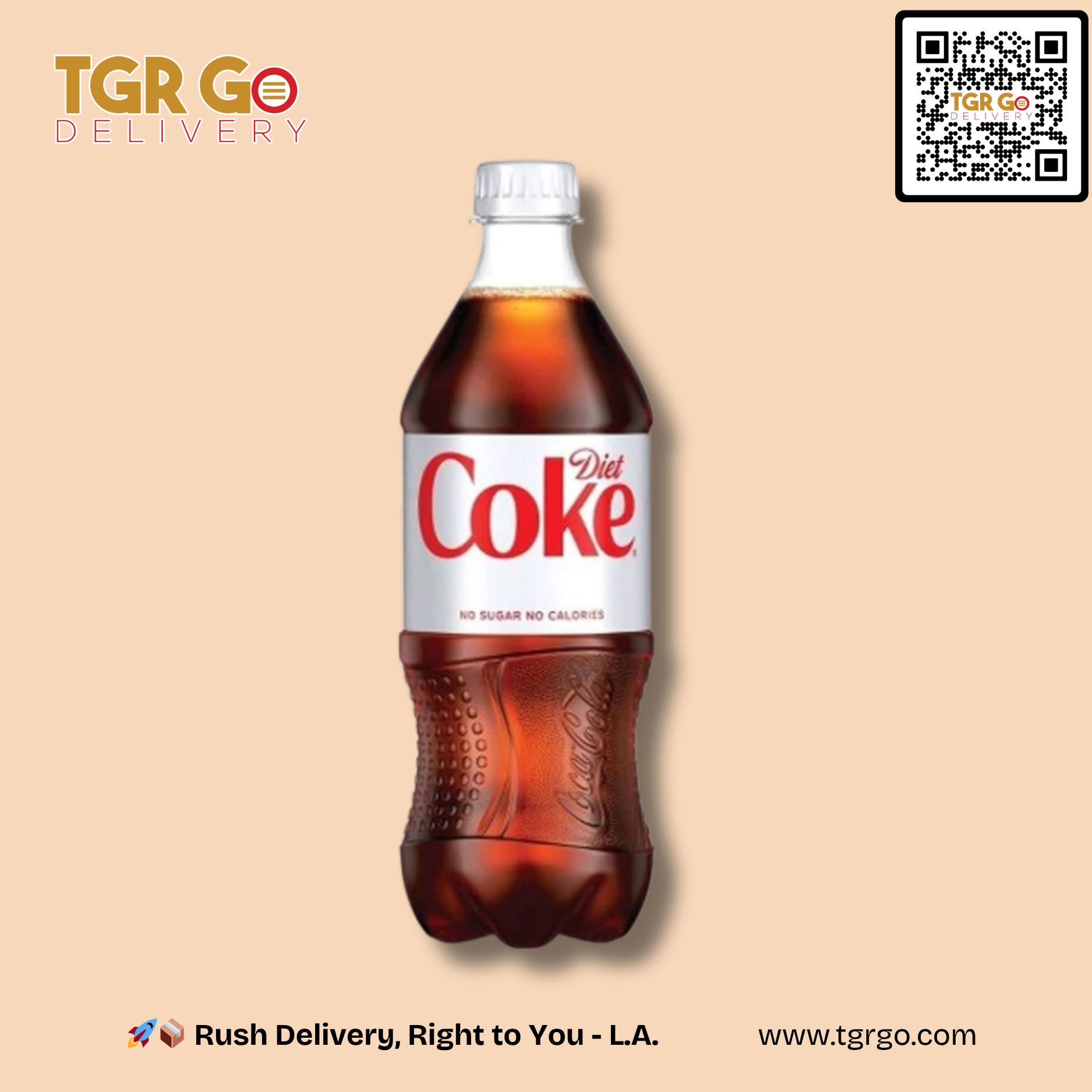 Coca Cola - Soda Beverage Diet 20oz