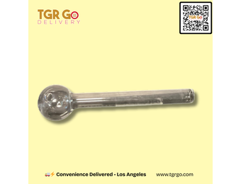 TGR - Oil Burner Hand Pipe 3.5" Small Thin Glass OB1