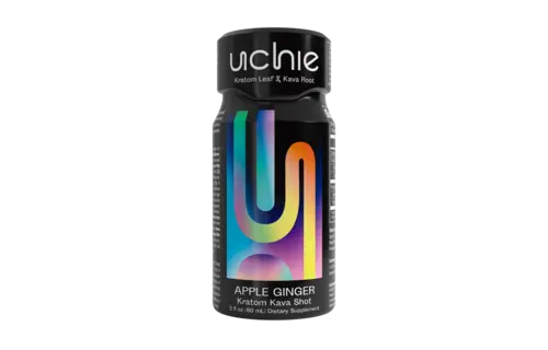 Uchie - Kratom + Kava Botanical Shot 2oz Apple Ginger