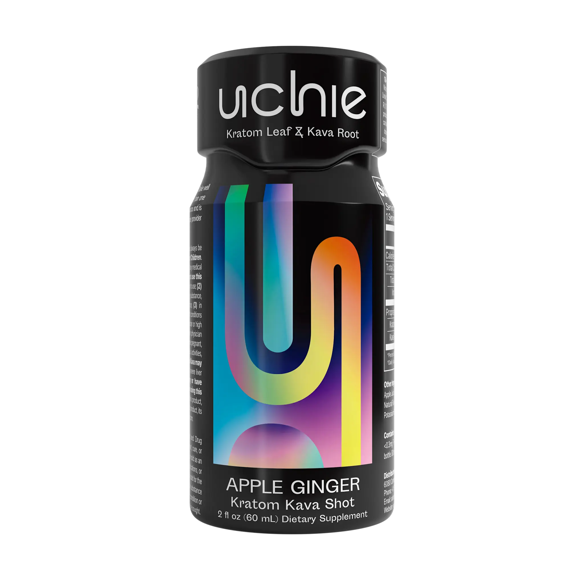 Uchie - Kratom + Kava Botanical Shot 2oz Apple Ginger