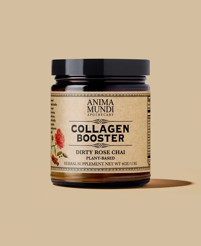 Anima Mundi Apothecary - Herbal Supplement Collagen Booster 4oz Dirty Rose Chai