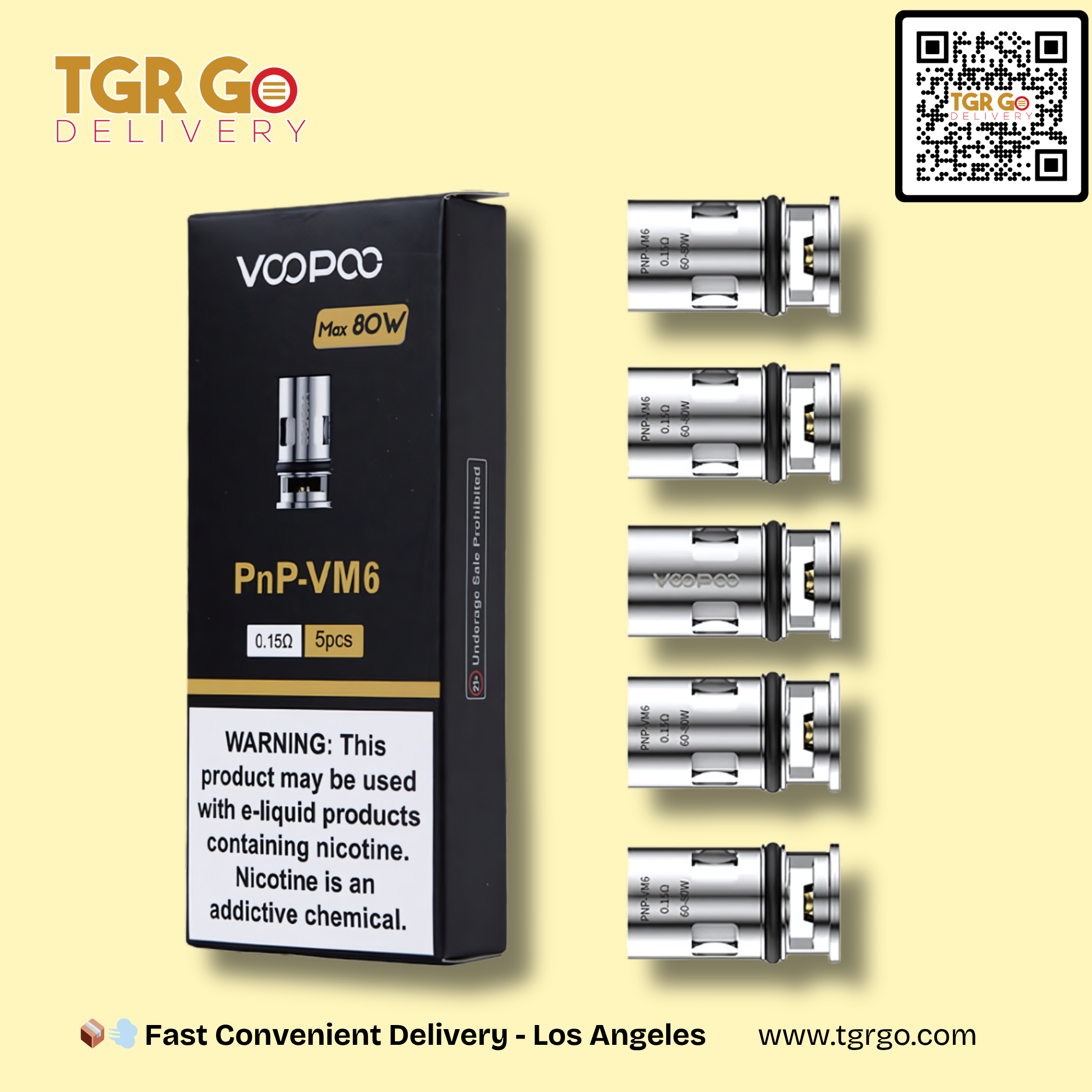 Voopoo - Coil Atomizer PNP-VM6 0.15OHM 5pk