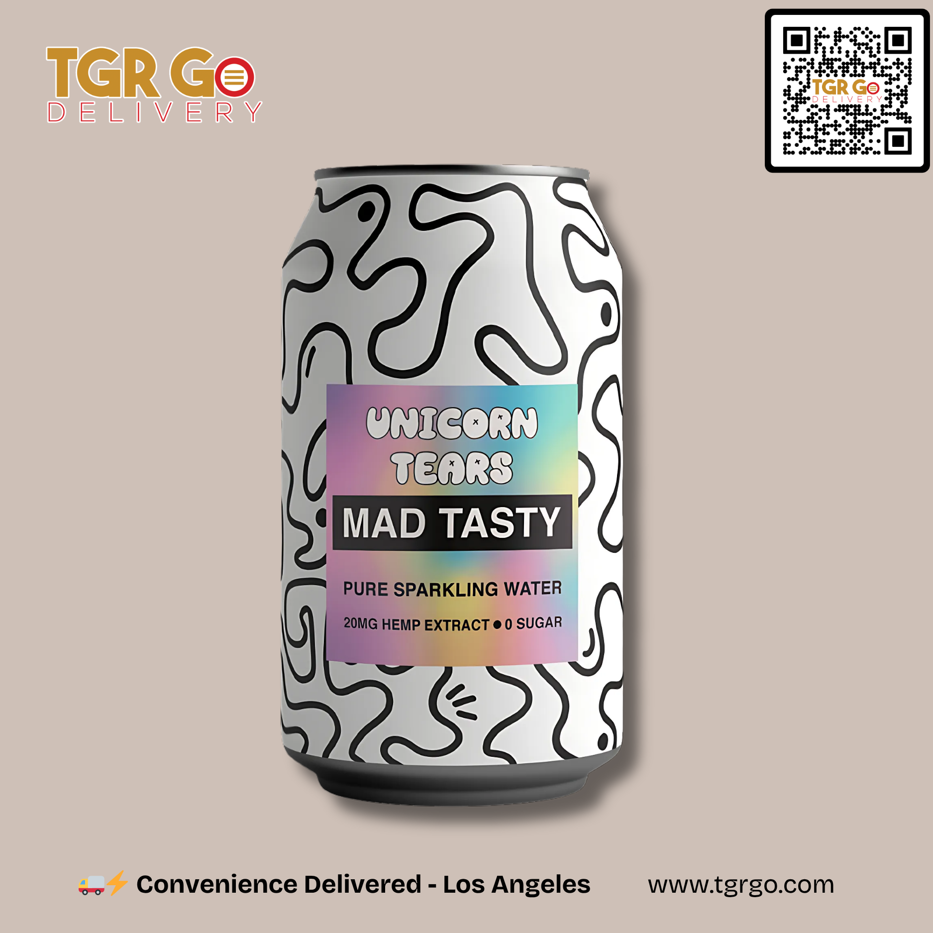 Mad Tasty - CBD Beverage Sparkling Water 20mg Unicorn Tears
